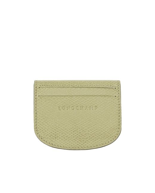 Longchamp White Épure Leather Card Holder