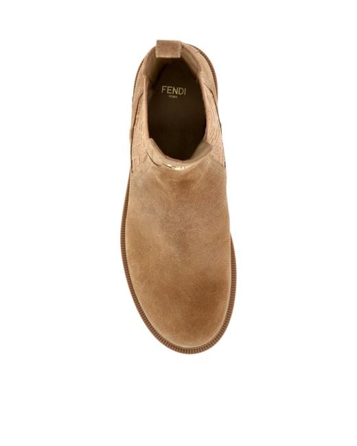 Fendi Brown Filo' Ankle Boots