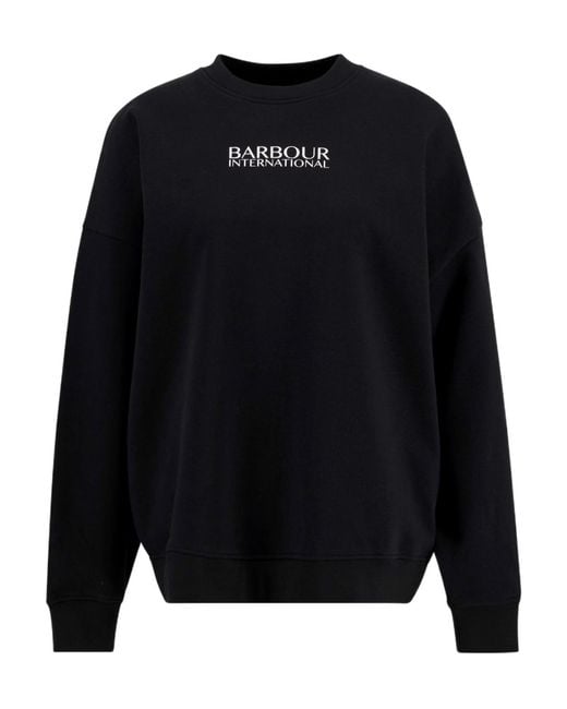 Barbour Blue Logo Crew Neck Sweatshirt
