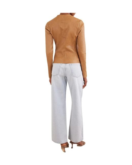 Stouls Brown Imany Leather Top