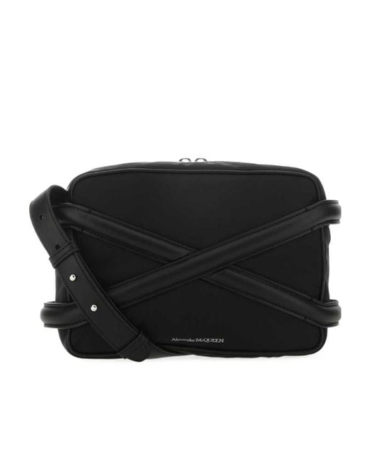 McQueen Black The Harness Camera Bag for men