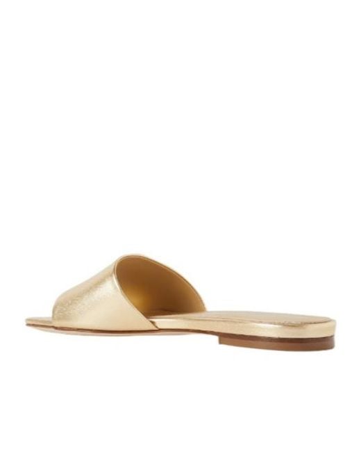 Aeyde Natural Anna Flat Sandals