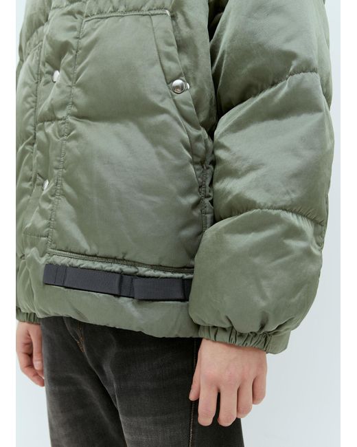 OAMC Green Quilted Snap-Fastening Jacket for men