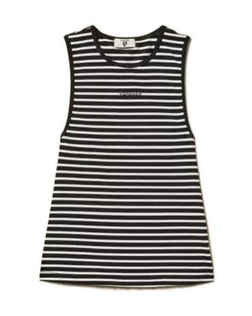 Twinset Black Striped Tank Top