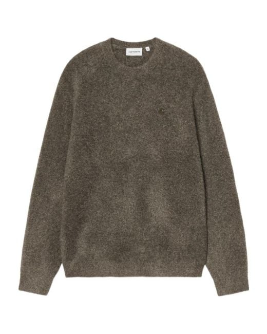 Carhartt Brown Curtis Crew Neck Knitted Sweater for men