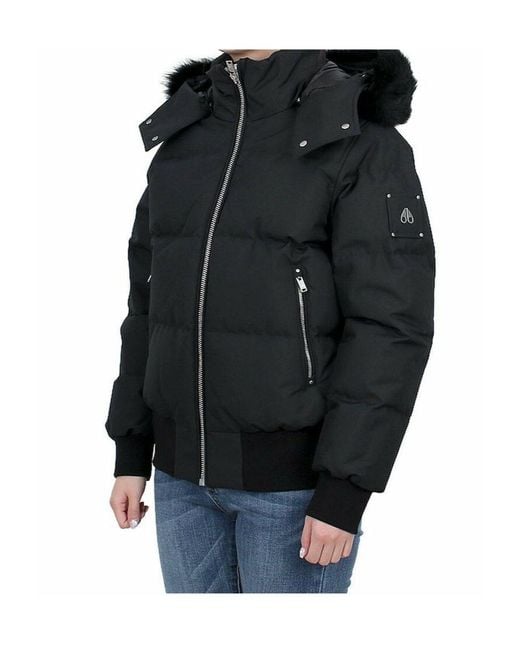 Moose Knuckles Black Long-Sleeved Down Jacket