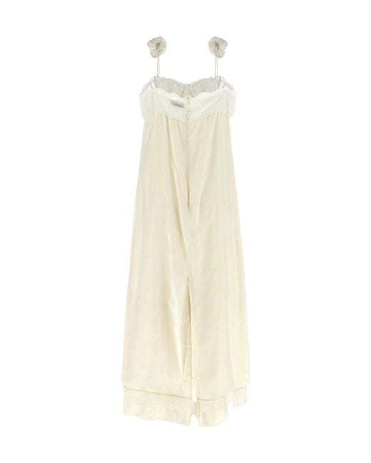 Magda Butrym White Spaghetti Strap Dress