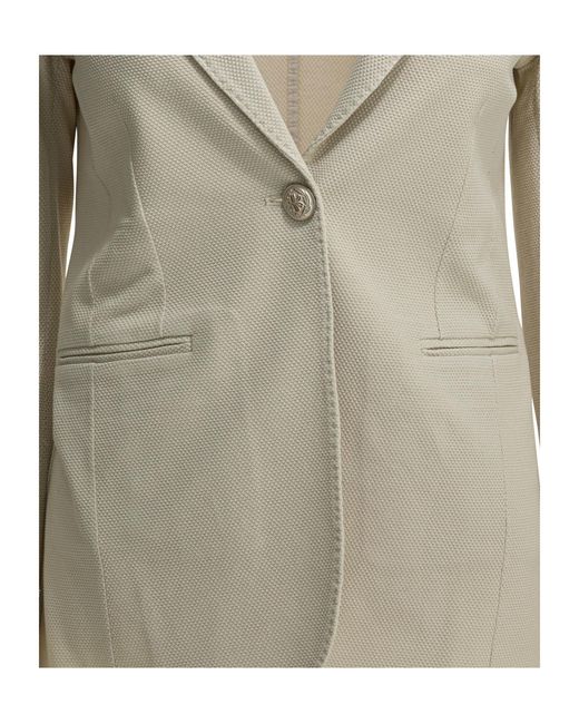 Circolo 1901 Multicolor Single-Breasted Textured Blazer