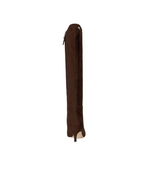 Ralph Lauren Brown Suede Knee-High Boot