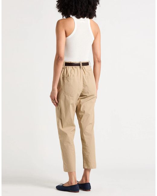 Brunello Cucinelli Natural Plain Colour Casual Trouser