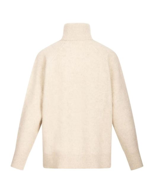 P.A.R.O.S.H. White Roll-Neck Sweater