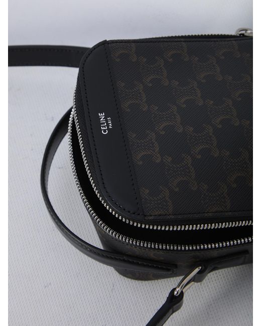 Céline Black Triomphe Shoulder Bag for men