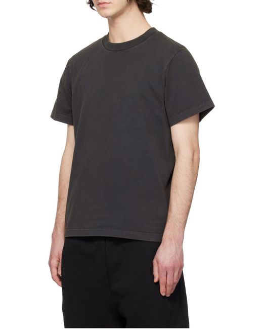 Entire studios Black Standard Crew-Neck T-Shirt for men