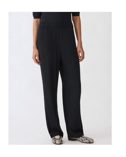 Fabiana Filippi Black Beaded-Trim Trousers