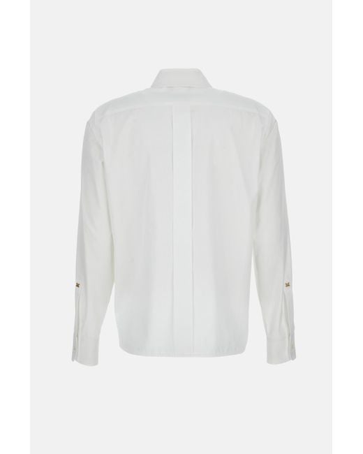Max Mara White Maroso Button-Up Long-Sleeved Shirt