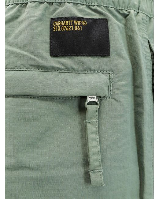 Carhartt Green Evers Cargo Shorts for men