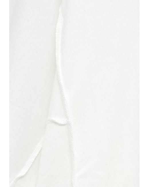 Baserange White Poi Seam-Detail T-Shirt