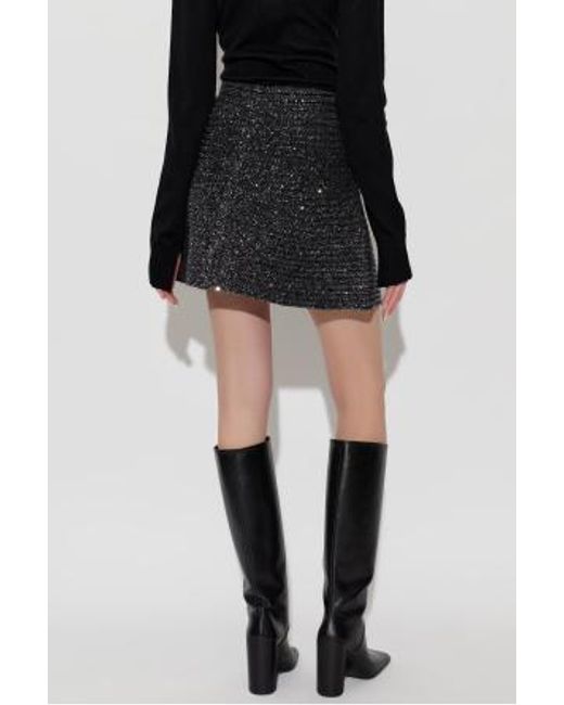 Alaïa Black Sequin Skirt