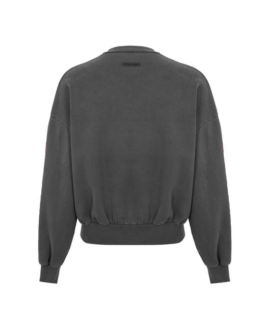 Fear Of God Gray Logo Long-Sleeve Sweatshirt for men