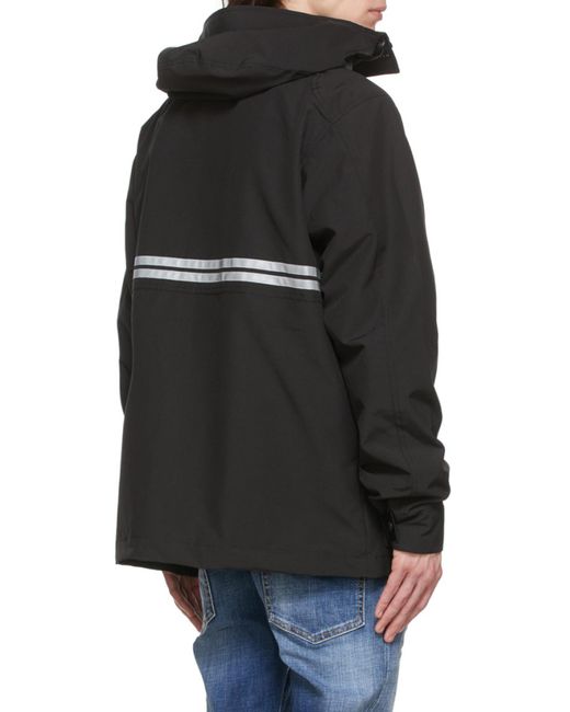 Canada Goose Black Expedition Logo-Patch Parka Coat for men
