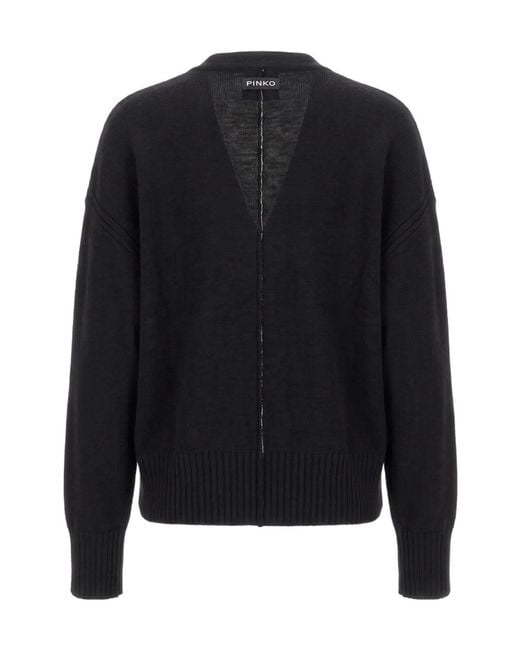 Pinko Black Long-Sleeved Sweater