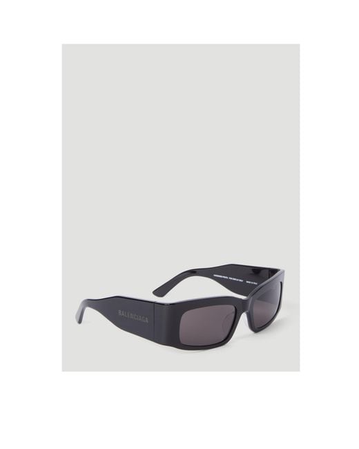 Balenciaga White Eyewear Rectangle Frame Sunglasses for men