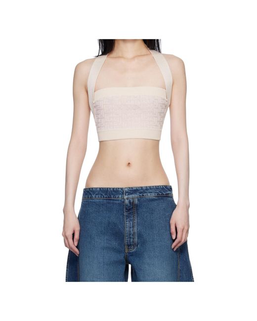 Balmain Blue Pb Labyrinth-Pattern Top