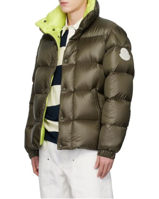 Moncler Green High Neck Padded Jacket for men