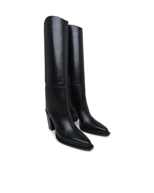 Jimmy Choo Black Cece 80Mm Pointed-Toe Boots
