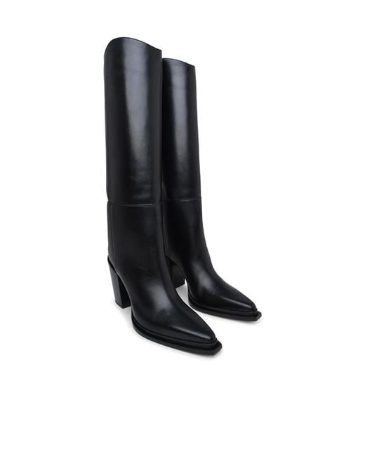 Jimmy Choo Black Cece 80Mm Pointed-Toe Boots