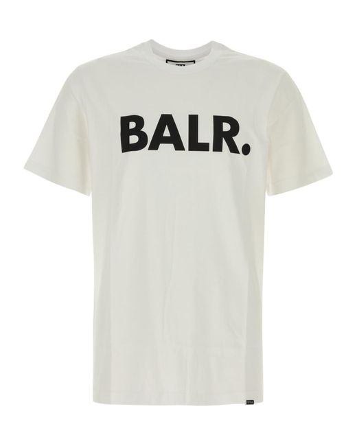 BALR White Logo Crew Neck T-Shirt for men