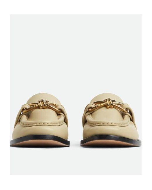 Bottega Veneta White Astaire Slip-On Loafers