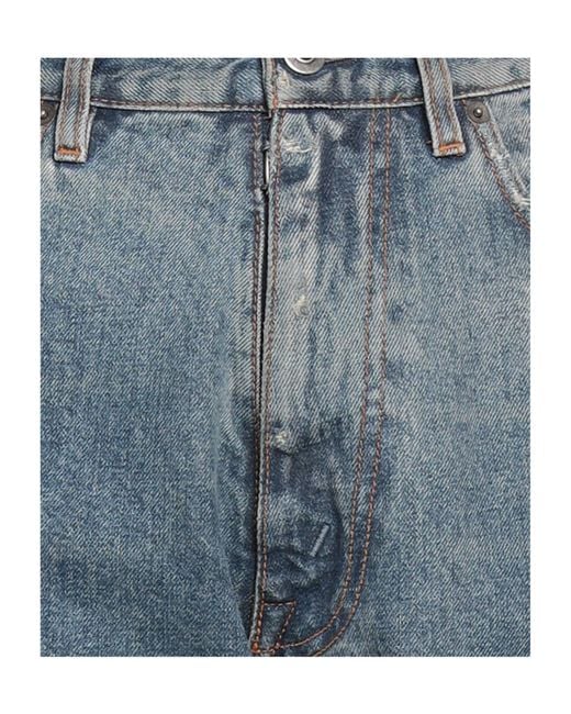 Maison Margiela Blue Straight-Leg Jeans