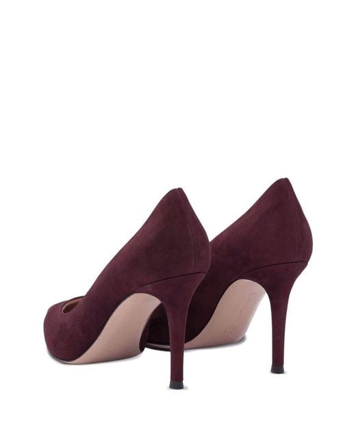 Gianvito Rossi Purple Pointed-Toe High Heels