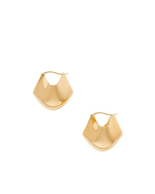 Khaite Metallic Lotus Earrings