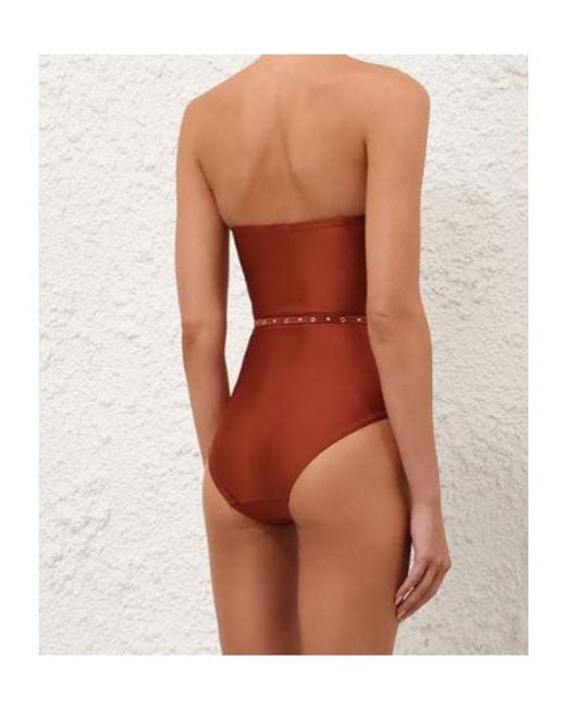 Zimmermann Red Indra Studded Flower 1Pc