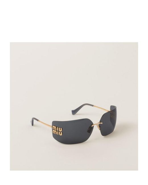 Miu Miu White Aube Sunglasses