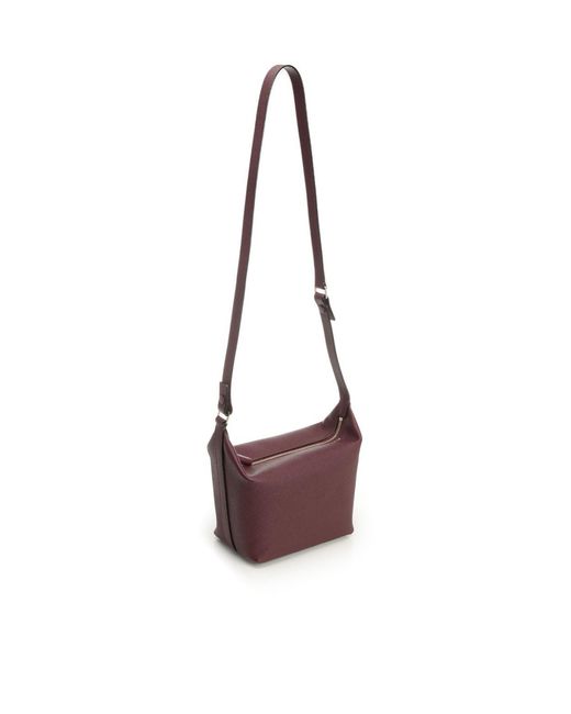 Valextra Purple Mochi Mini Handbag