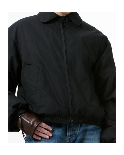 Our Legacy Black Avenue Puffa Zip Bomber Jacket