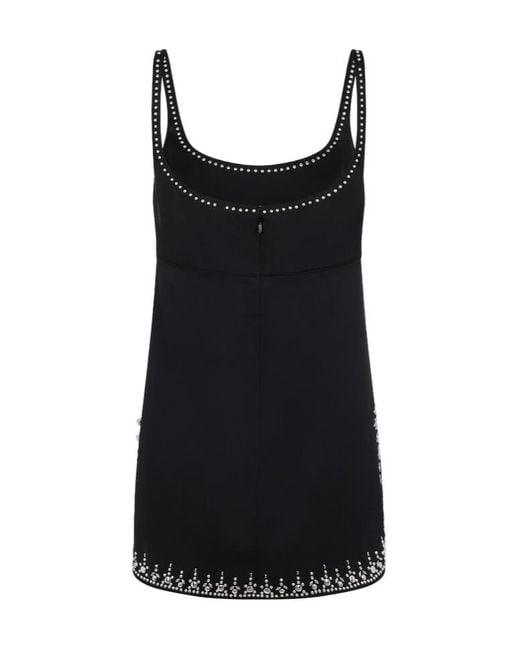 Rabanne Black Embellished Sleeveless Top