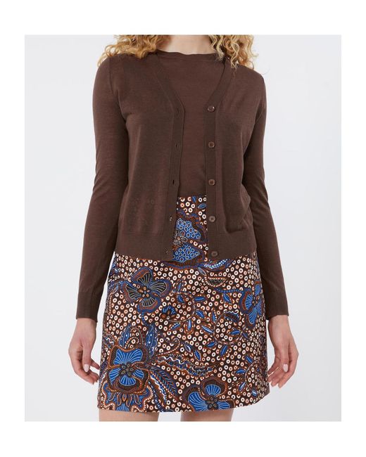 Weekend by Maxmara Brown Adesso V-Neck Cardigan