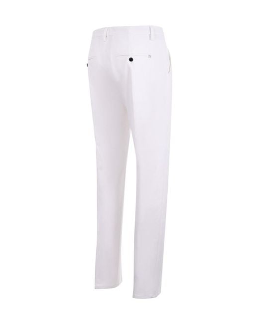 Dondup White Tailored Pants for men