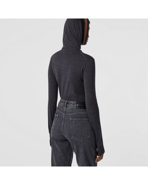 Burberry Black Knitted Roll Neck Jumper