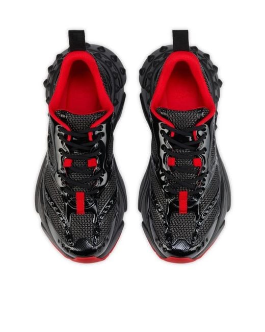 Christian Louboutin Black So Flo Mesh Runner Sneakers for men