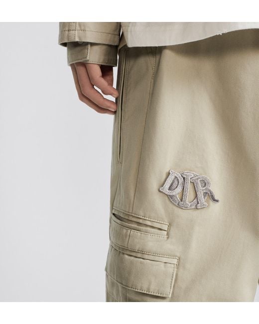 Dior White Belt Ring Shorts for men