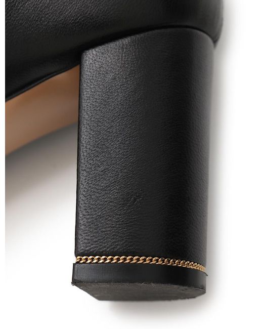 Ferragamo Black Fiamma High-Heeled Ankle Boots