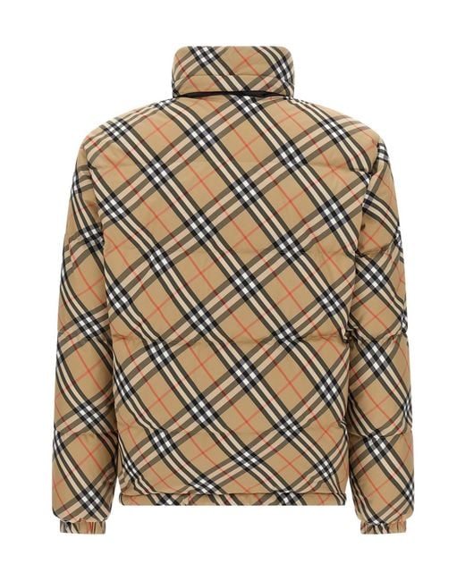 Burberry Brown Snowdon Down Jacket for men