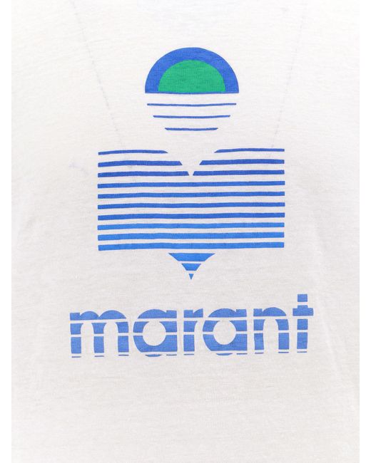 Isabel Marant White Karman Crewneck T-Shirt for men