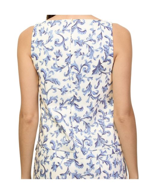 Posse Blue Floral Print Mini Dress