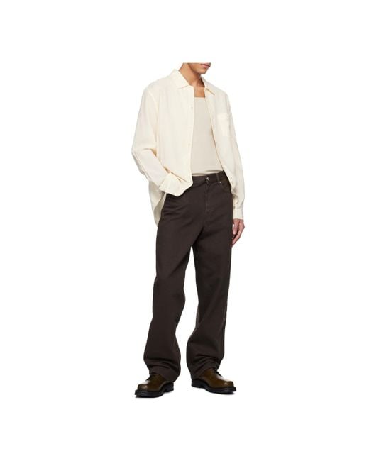 Séfr White Séfr Leo Voile Shirt for men